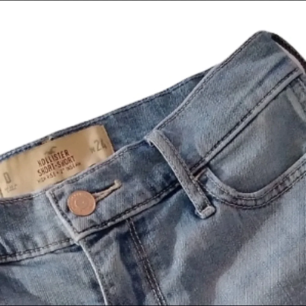 Hollister Jean Shorts High Rise Distressed…